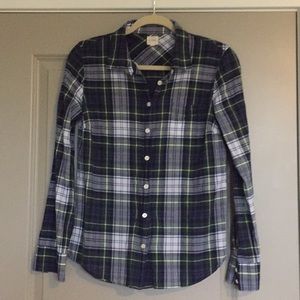 J. Crew Plaid Button-Down